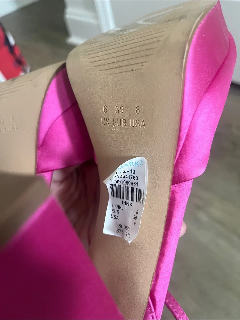 Primark Hot Pink Platform Block Heel Sandals